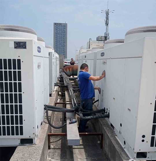 准格尔中央空调制热和不制冷系统维修方法